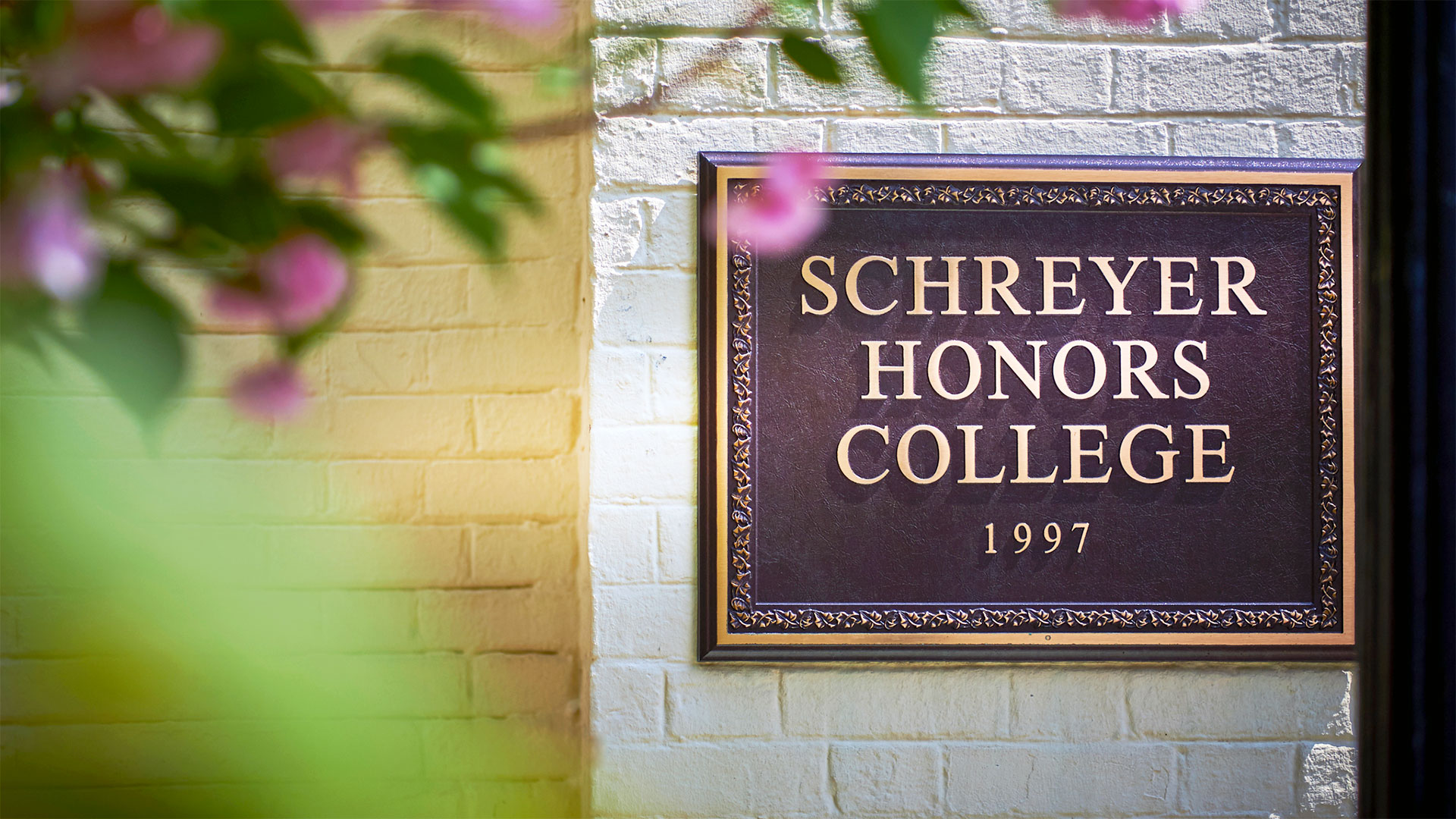 Schreyer Honors College sign